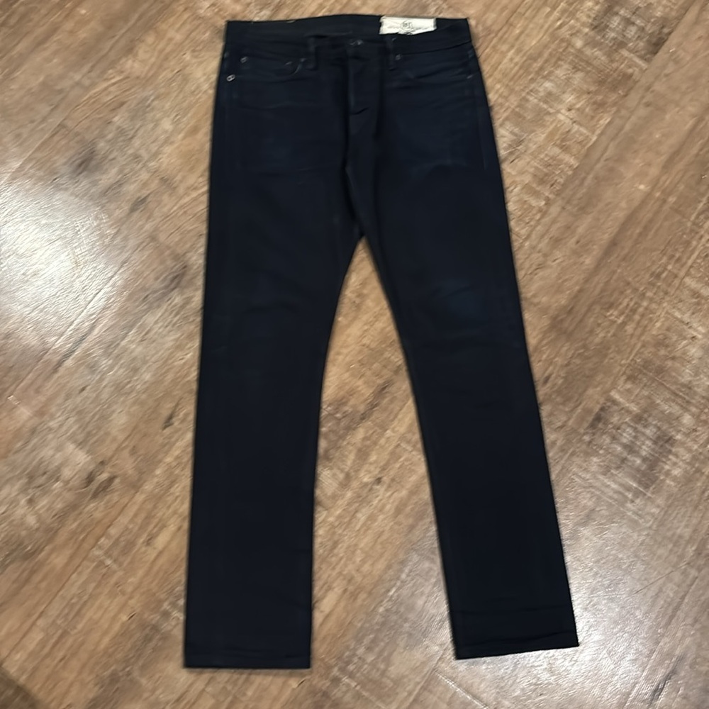 ROGUE TERRITORY RGT SK SKINNY LEG 15oz Indigo Wash Selvedge Denim Jeans - Picture 3 of 8